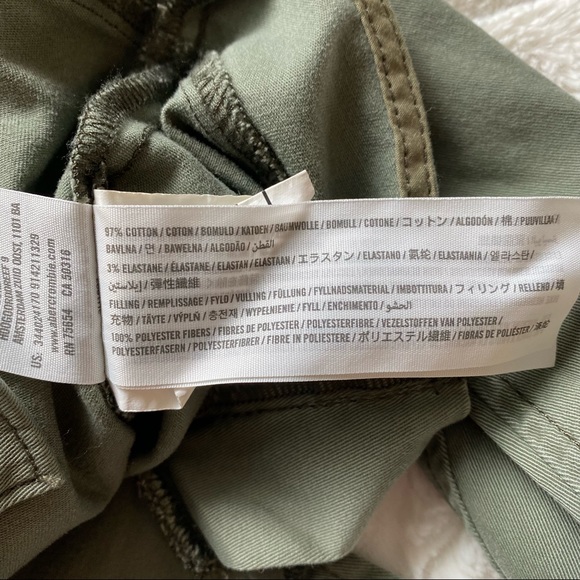 Hollister Green Button Up Utility Jacket Women’s Size Medium - Picture 7 of 11